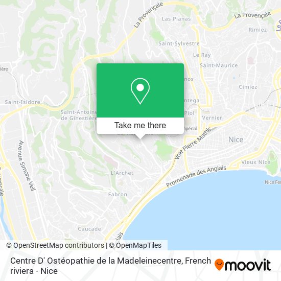 Centre D' Ostéopathie de la Madeleinecentre map