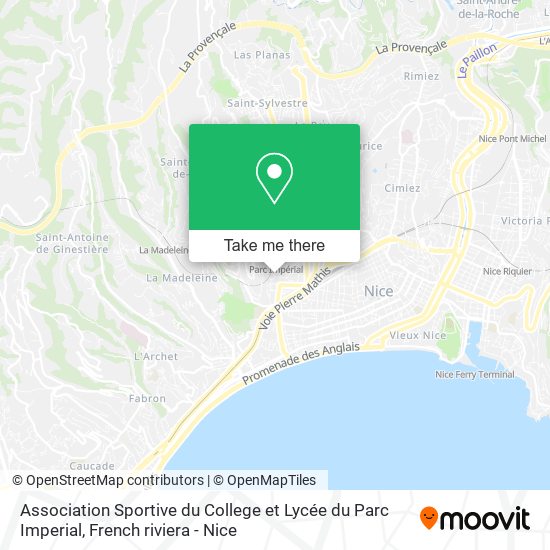 Association Sportive du College et Lycée du Parc Imperial map