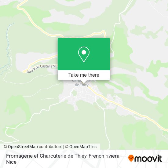 Mapa Fromagerie et Charcuterie de Thiey