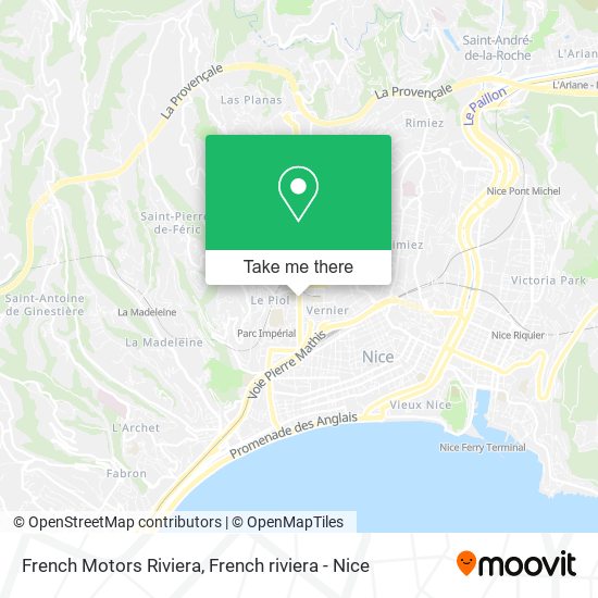 French Motors Riviera map