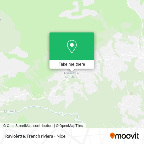 Mapa Raviolette