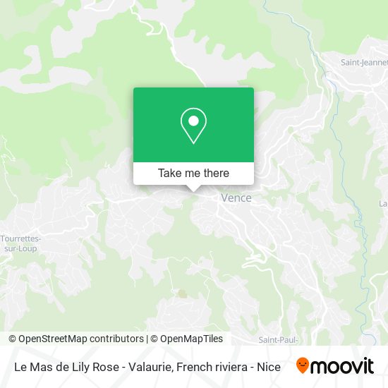 Le Mas de Lily Rose - Valaurie map