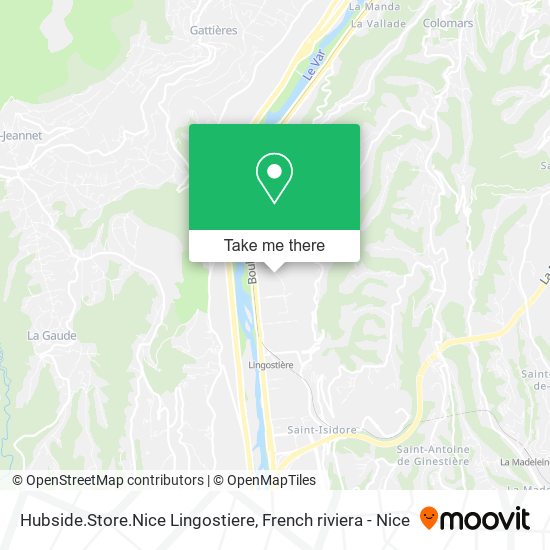 Hubside.Store.Nice Lingostiere map