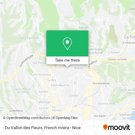 Du Vallon des Fleurs map