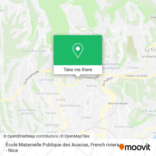 Mapa École Maternelle Publique des Acacias