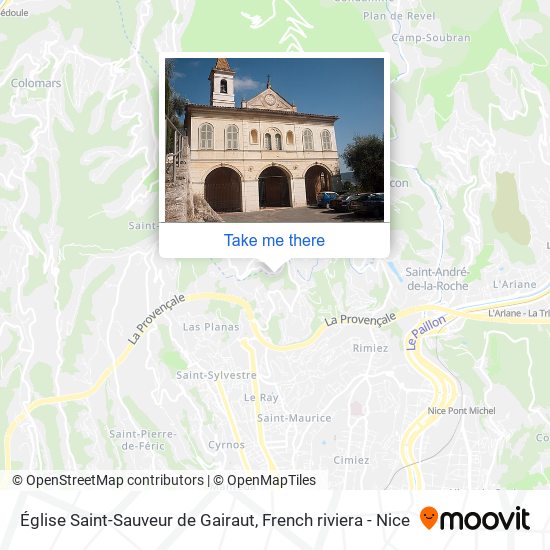 Mapa Église Saint-Sauveur de Gairaut