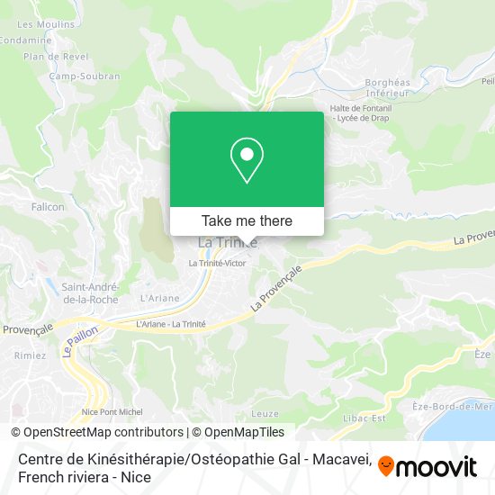 Centre de Kinésithérapie / Ostéopathie Gal - Macavei map