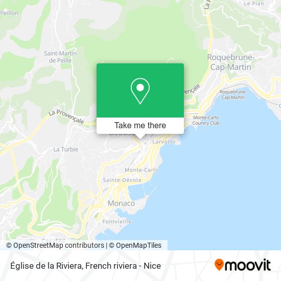 Mapa Église de la Riviera