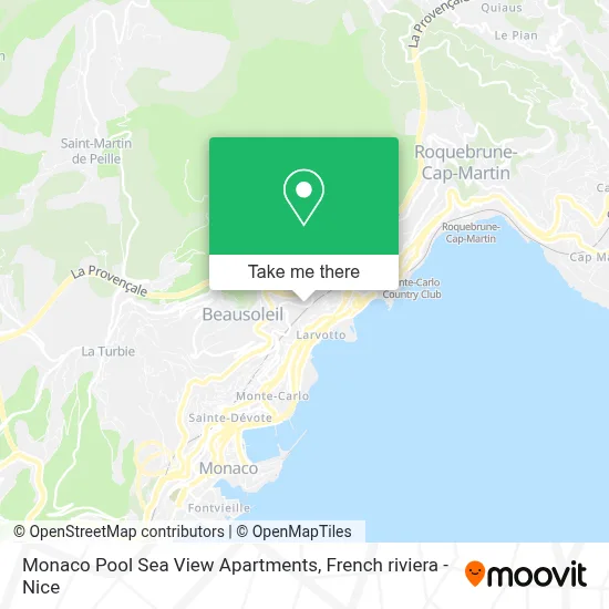 Monaco Pool Sea View Apartments map