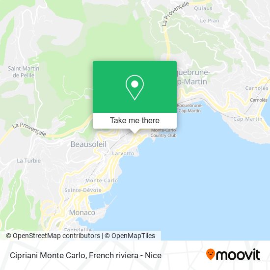 Cipriani Monte Carlo map