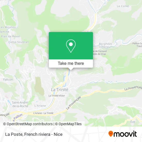 La Poste map