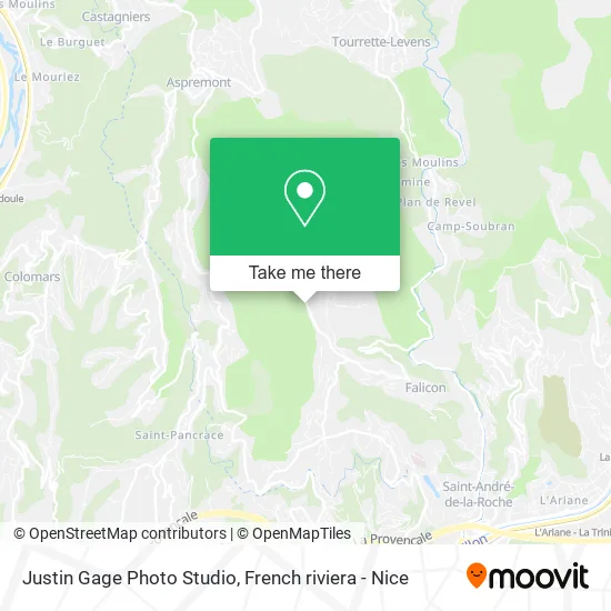 Justin Gage Photo Studio map