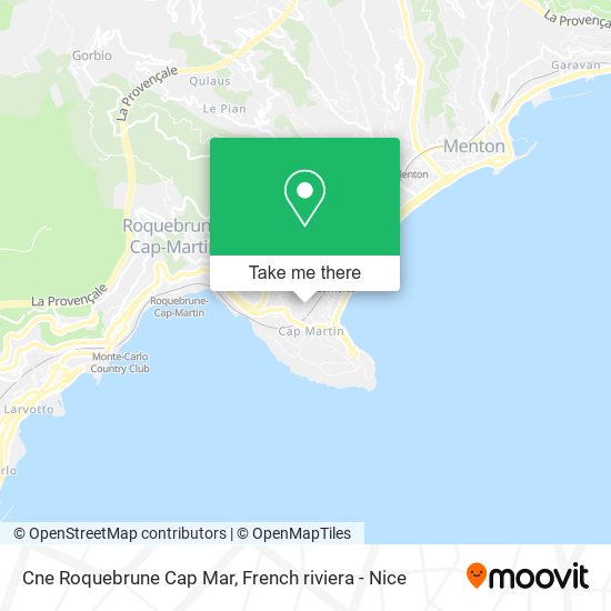 Mapa Cne Roquebrune Cap Mar