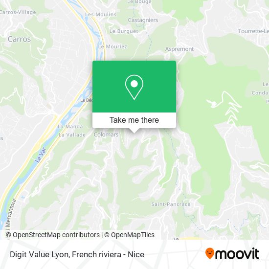 Mapa Digit Value Lyon