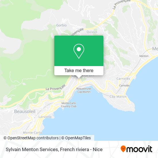 Mapa Sylvain Menton Services