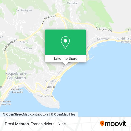 Proxi Menton map