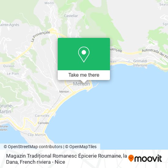 Mapa Magazin Tradițional Romanesc Épicerie Roumaine, la Dana