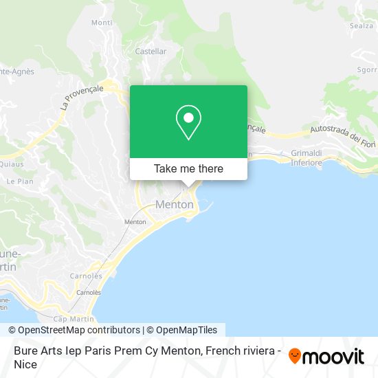 Mapa Bure Arts Iep Paris Prem Cy Menton