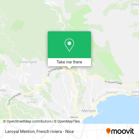 Mapa Leroyal Menton