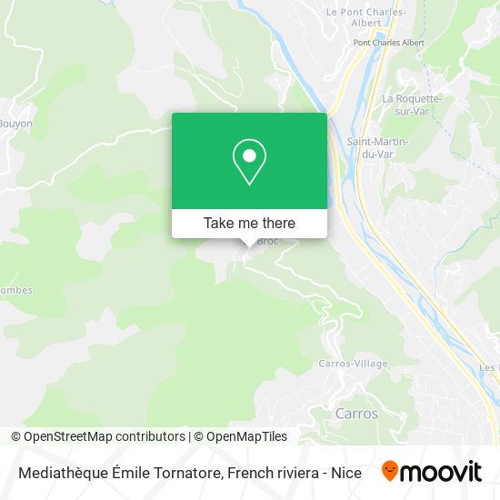 Mapa Mediathèque Émile Tornatore