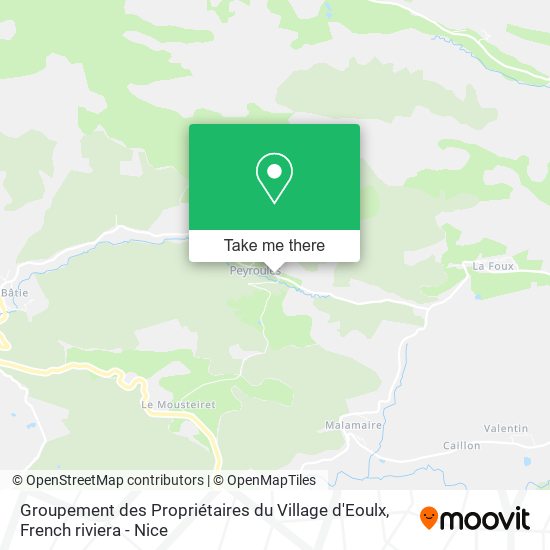 Groupement des Propriétaires du Village d'Eoulx map