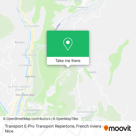 Transport E-Pro Transport Repertorie map