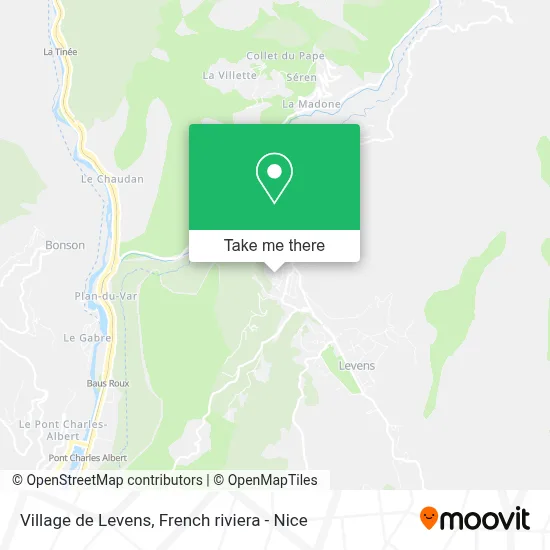 Village de Levens map