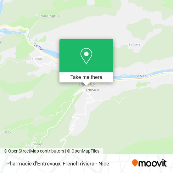 Pharmacie d'Entrevaux map