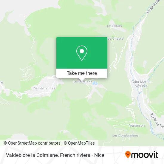 Valdeblore la Colmiane map