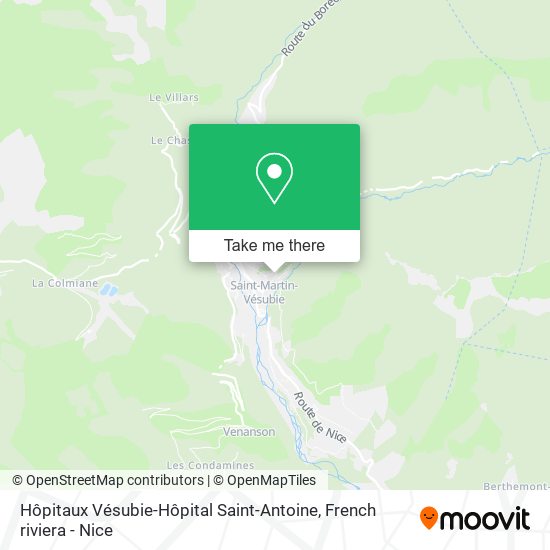 Hôpitaux Vésubie-Hôpital Saint-Antoine map