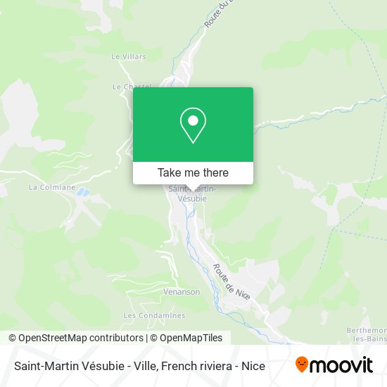 Saint-Martin Vésubie - Ville map