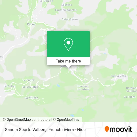 Sandia Sports Valberg map