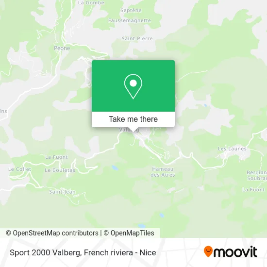 Sport 2000 Valberg map