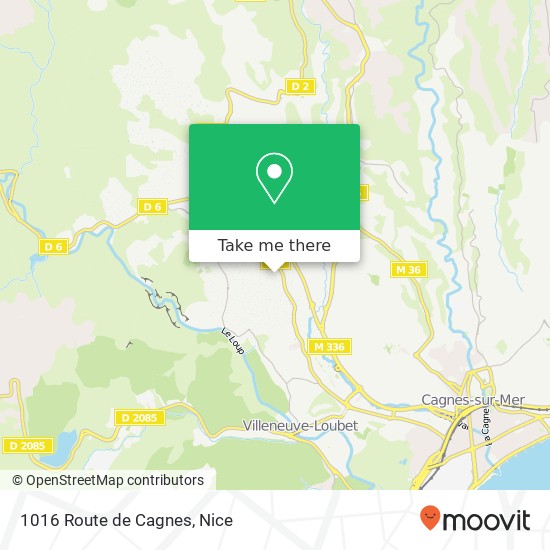 1016 Route de Cagnes map