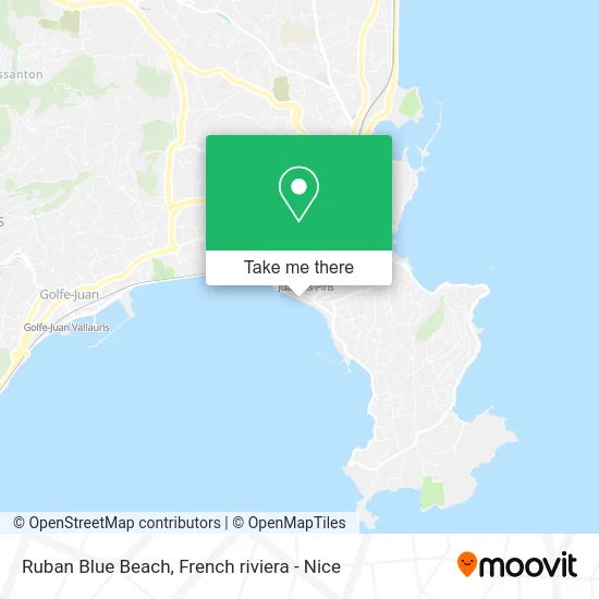 Ruban Blue Beach map