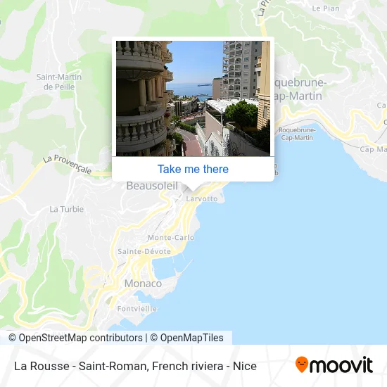 La Rousse - Saint-Roman map