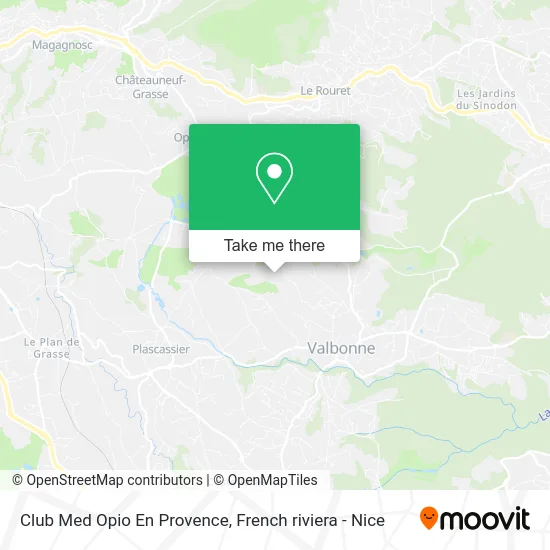 Club Med Opio En Provence map