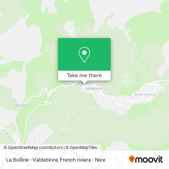 La Bolline - Valdeblore map