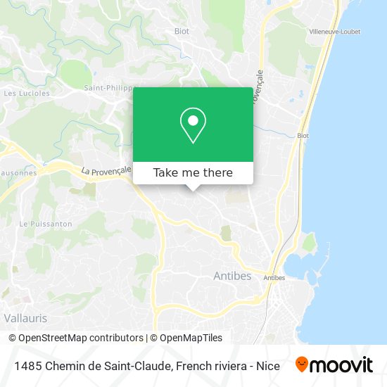 Mapa 1485 Chemin de Saint-Claude