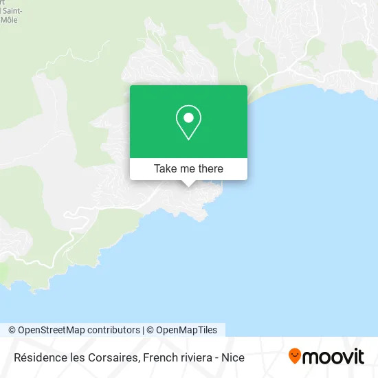 Résidence les Corsaires map
