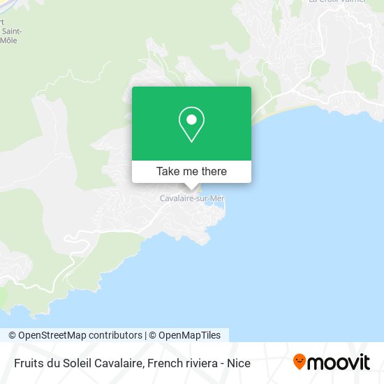 Fruits du Soleil Cavalaire map