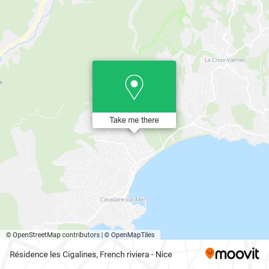 Résidence les Cigalines map