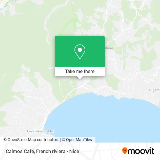 Calmos Café map