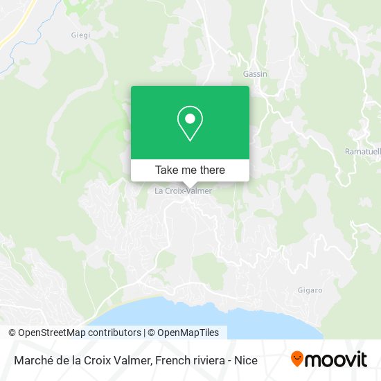 Marché de la Croix Valmer map