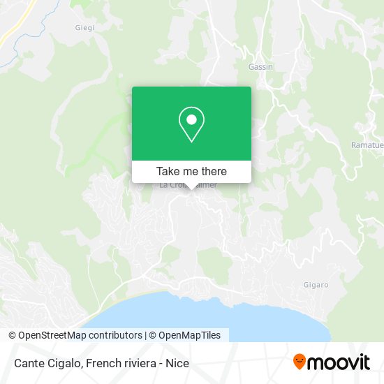 Cante Cigalo map