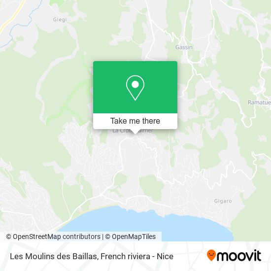 Les Moulins des Baillas map