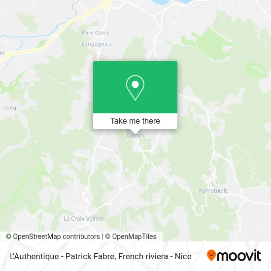 L'Authentique - Patrick Fabre map