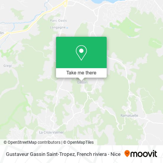 Gustaveur Gassin Saint-Tropez map