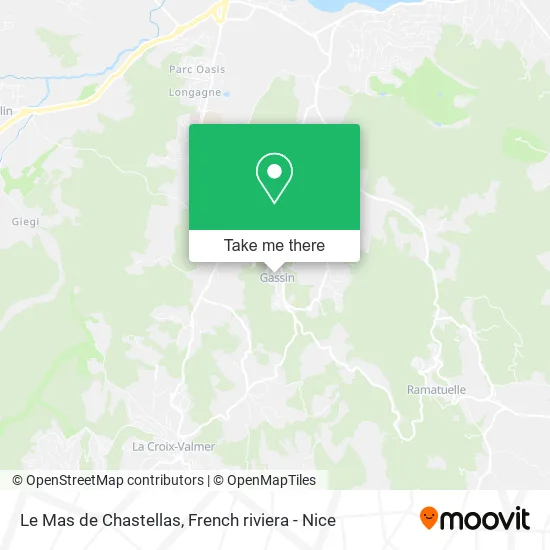 Mapa Le Mas de Chastellas