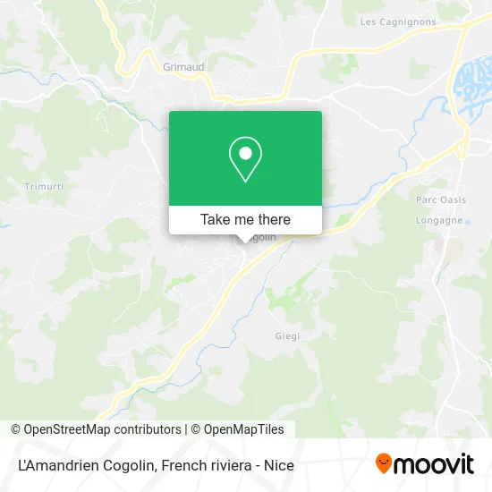L'Amandrien Cogolin map